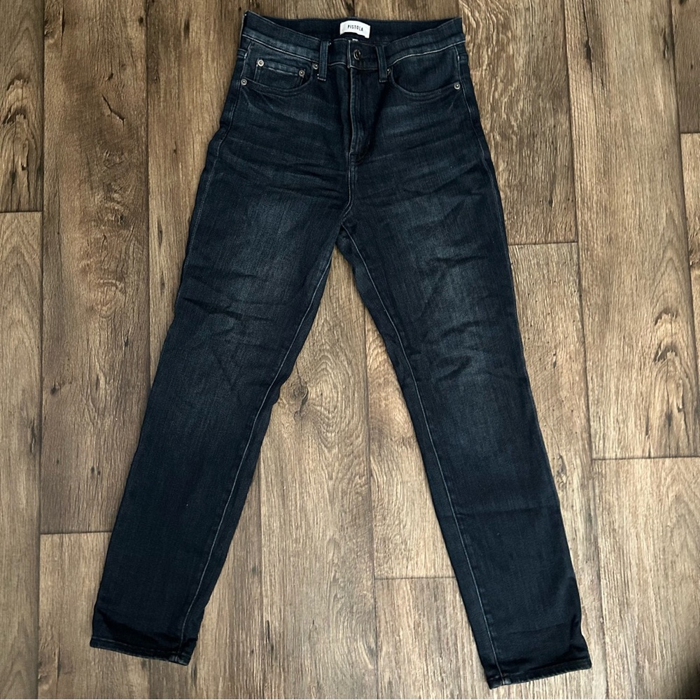 Pistola Madi High Rise Modern Slim Iconic Dark Wash Size 28 Medium Chic Ankle